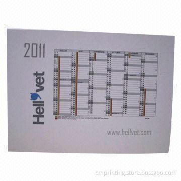 Desk calendar, full-color, matte lamination, only 2P